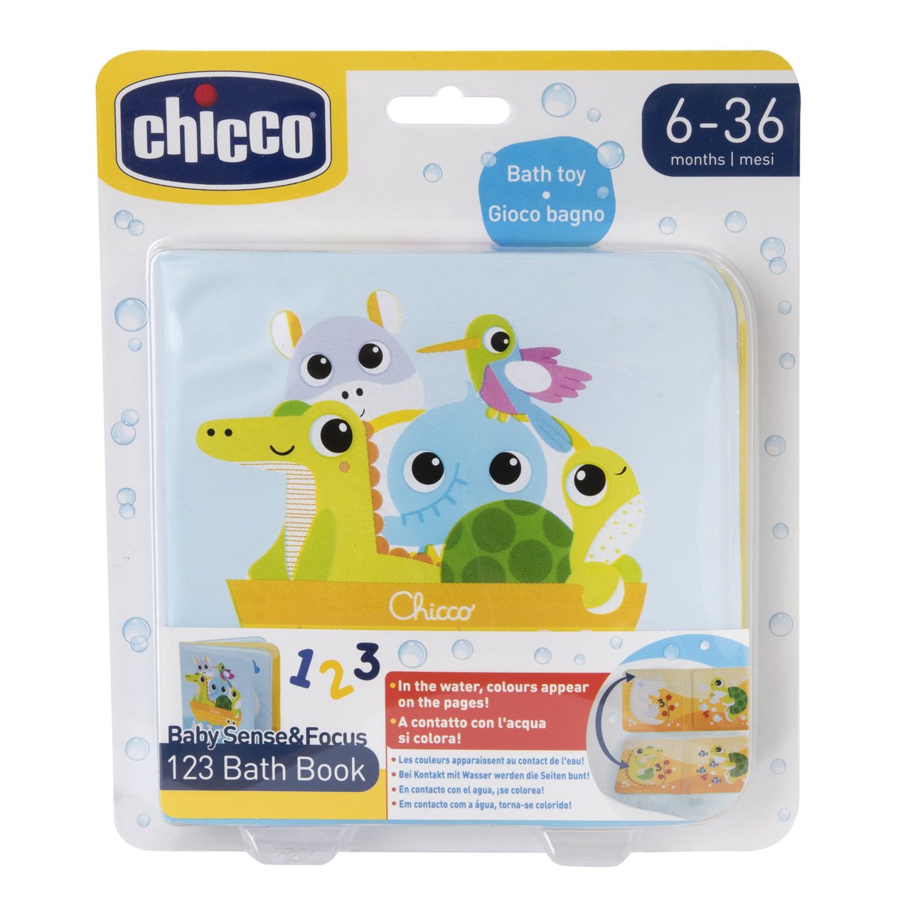 Chicco Gioco da Bagno 123 Libro sensoriale