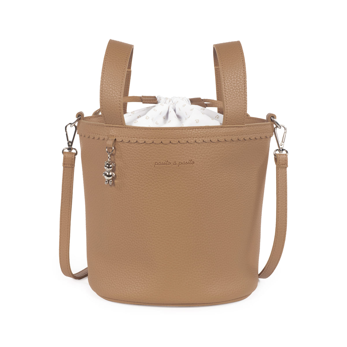 Pasito a Pasito Borsa Bucket Icon Caramel