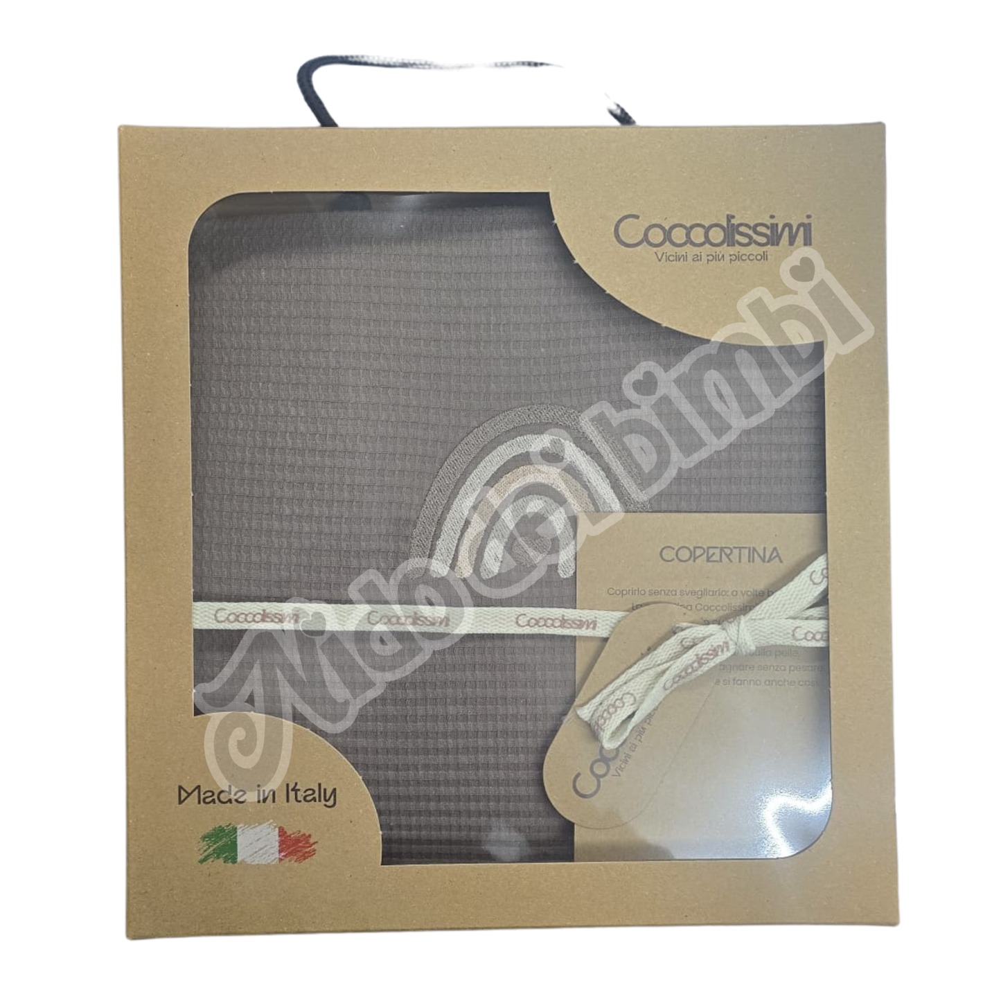 Coccolissimi - Coperta a nido d'ape per Lettino Rainbow 115x145 cm