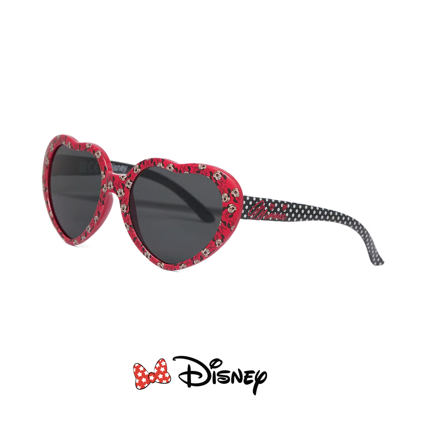 Occhiali da sole Minnie Mouse per bambine – Cuori rossi UV400