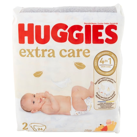Huggies Extra Care Pannolini misura 2 3-6kg 24pz