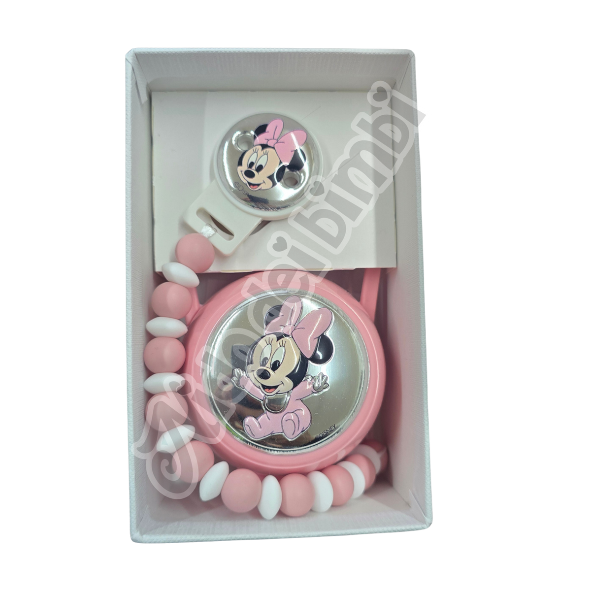 Disney - Set regalo Mickey/Minnie - Portasucchietto + catenella