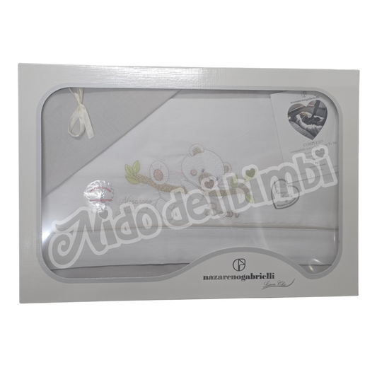 Nazareno Gabrielli - Composè Maxi culla 3pz - Compatibile con culle Nextoome - 100% Cotone