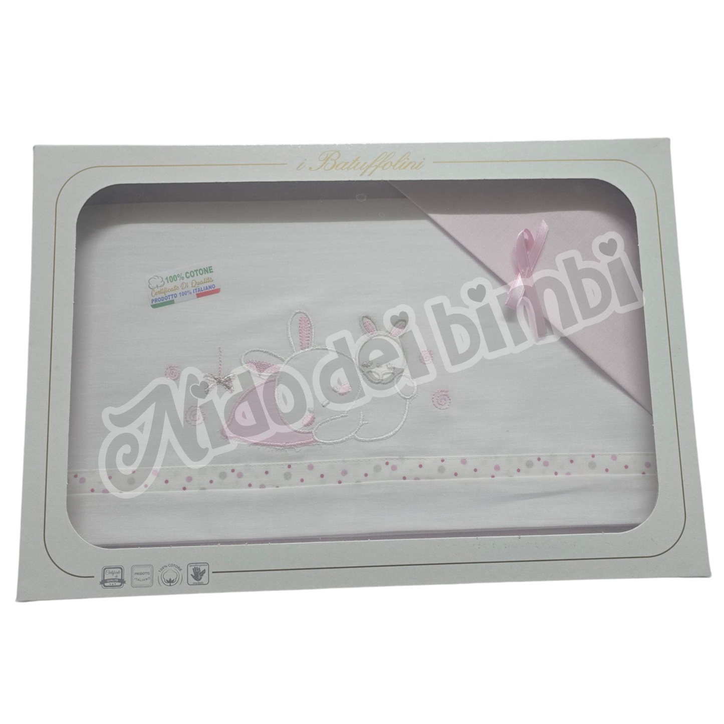 Batuffolini - Composè Culla 3 pezzi - Sopra 85x120 Sotto 40x70x10 Federa 28x37