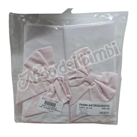 Panni Antirigurgito Confezione da 3 pz - misura 70x70cm - 100% Cotone