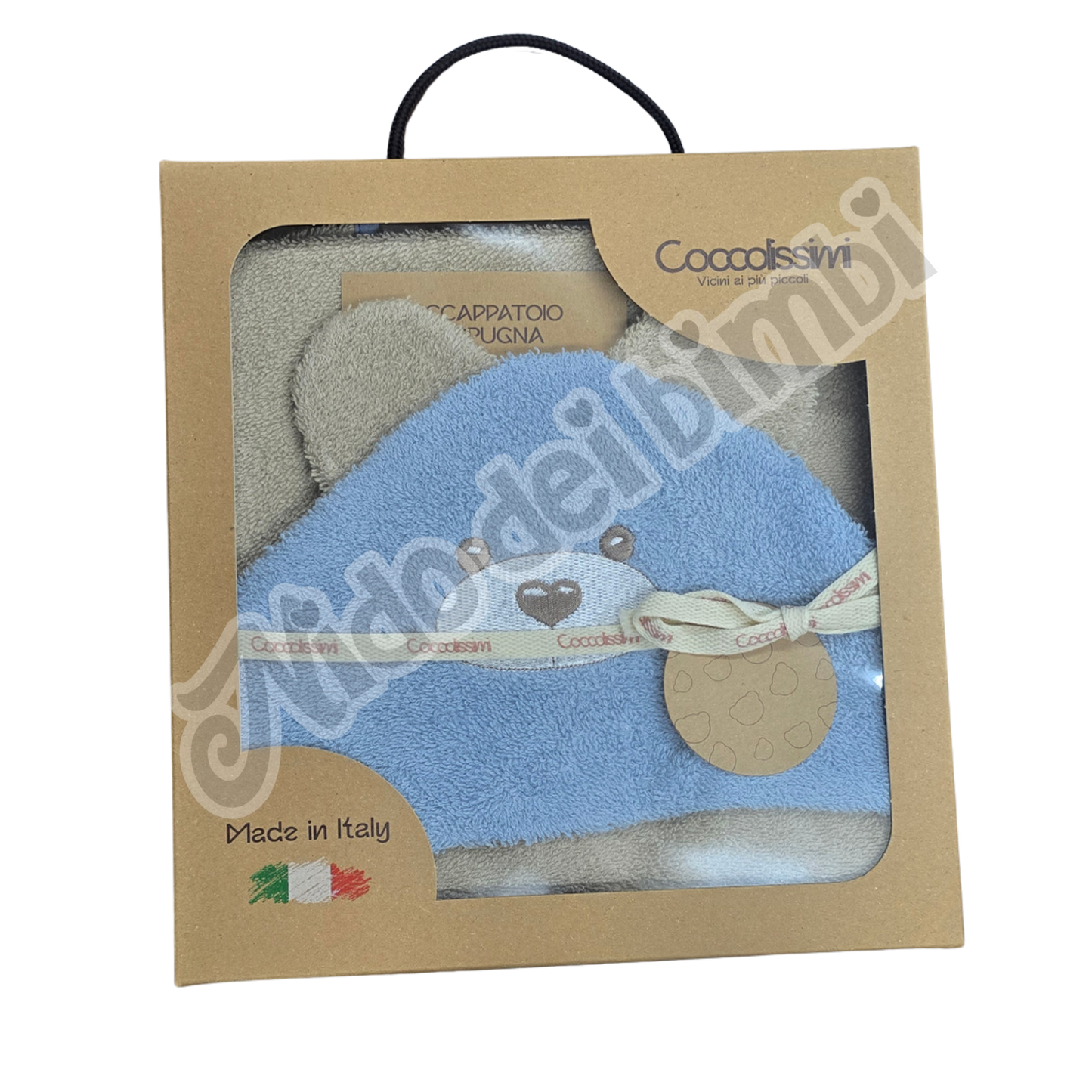 Coccolissimi Accappatoio Triangolo Spugna 100% Cotone - Serie Teddy