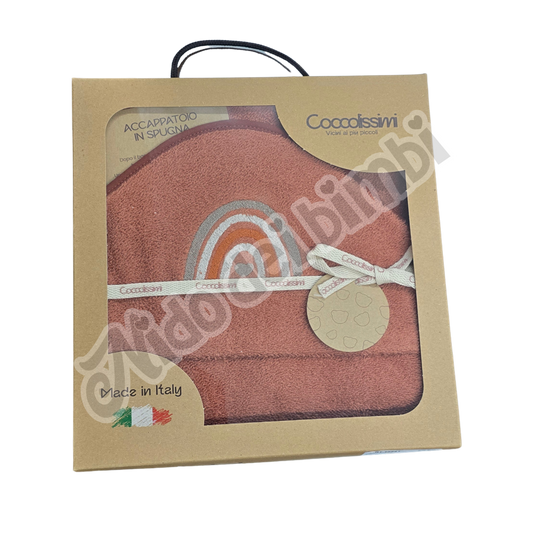 Coccolissimi Accappatoio Triangolo Spugna 100% Cotone - Serie Rainbow