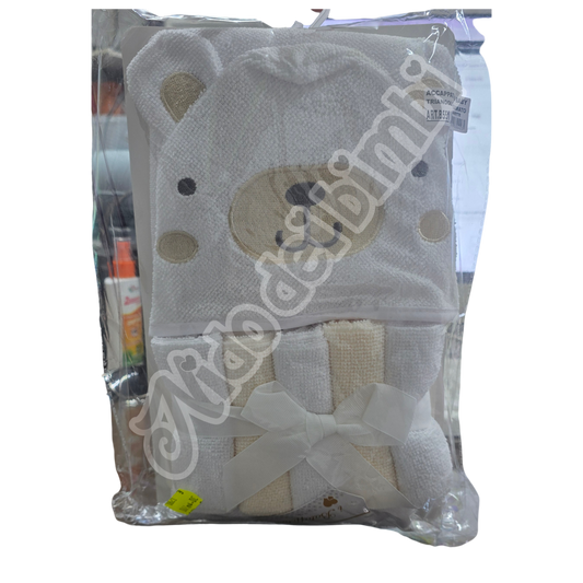 Batuffolini Accappatoio Baby Triangolo Ricamato + 5 Lavette