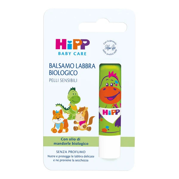 Hipp Baby Care - Balsamo Labbra pelli sensibili - con olio di mandorle biologico - 4,8 g