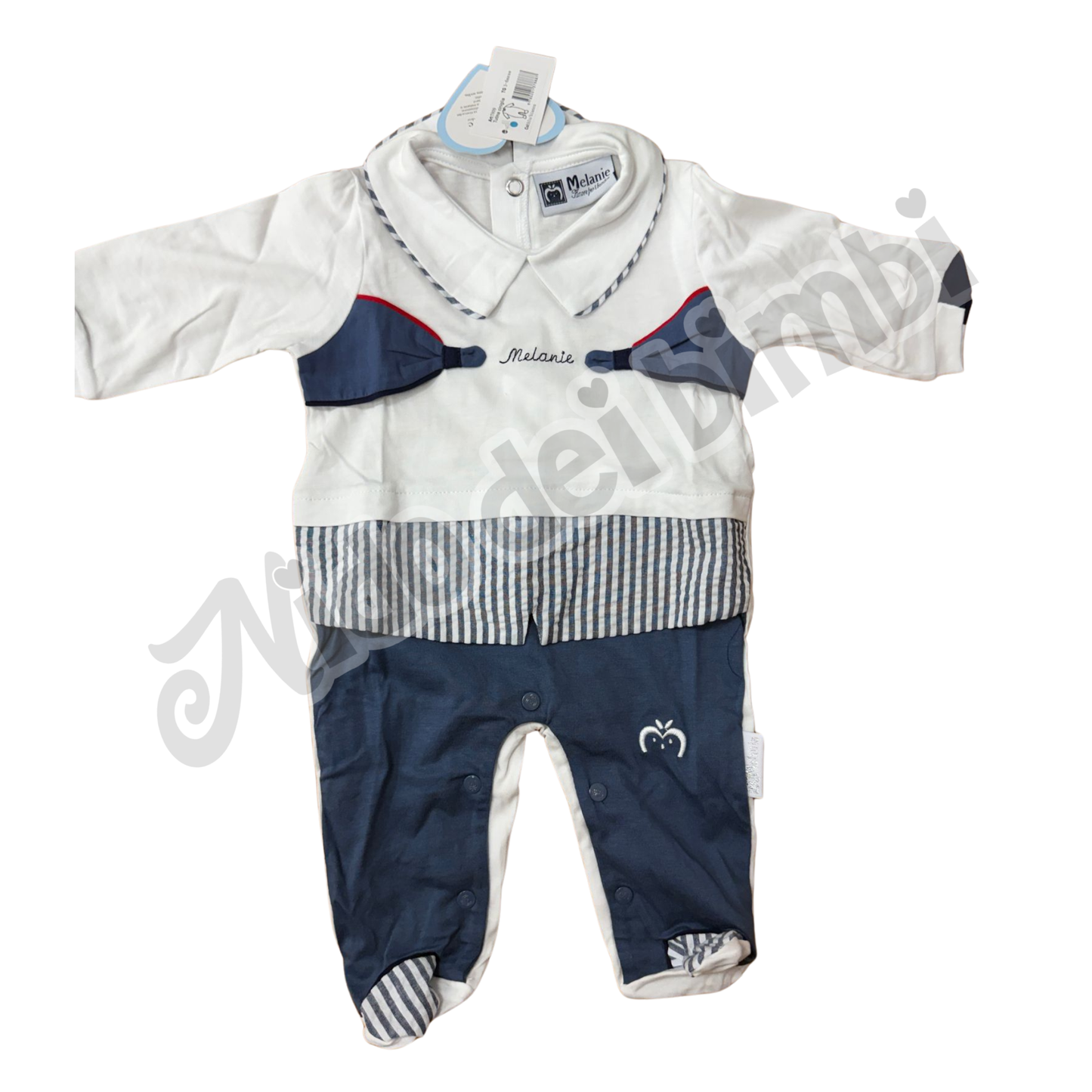 Melanie Tutina Blu/Bianco 3/6 mesi 100% Cotone