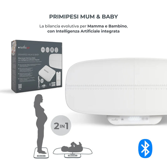 Nuvita Med Bilancia per mamma e bebè con Intelligenza artificiale integrata