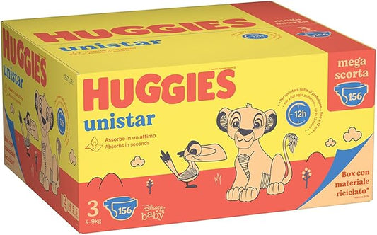 Huggies Pannolini Unistar - Pacco Mega Scorta