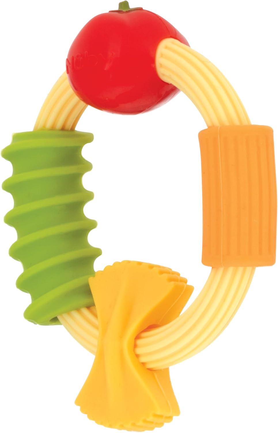 Nuby Pasta Ring Massaggiagengive in Silicone Morbido, 3+ Mesi