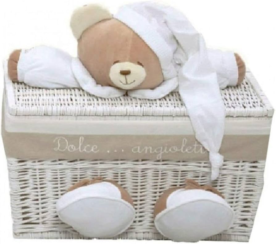 Nanan Baule Tato Bianco Grande 74L x 47P x 46H cm
