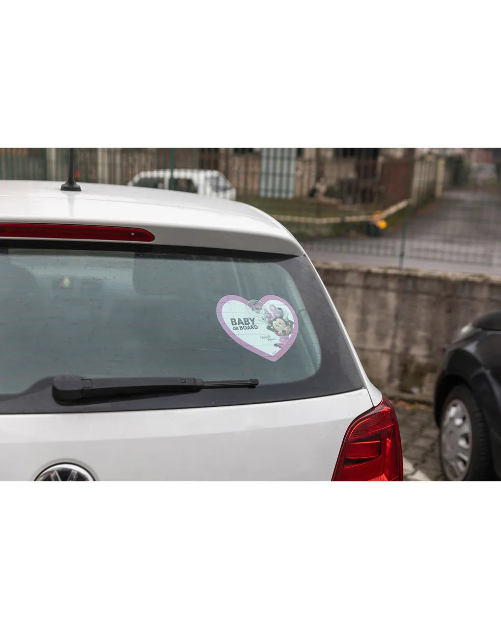 Disney Baby Segnale Auto con adesivo "Baby on board" Mickey/Minnie - 21x26 cm