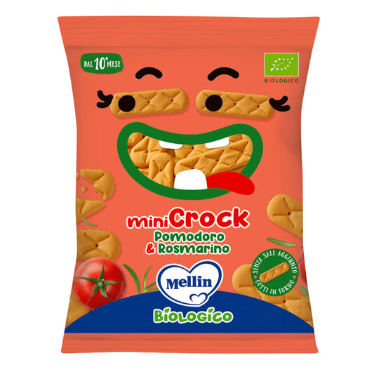 Mellin Snack Mini Crock Pomodoro e Rosmarino - Biologico - dal 10° mese - 30 g