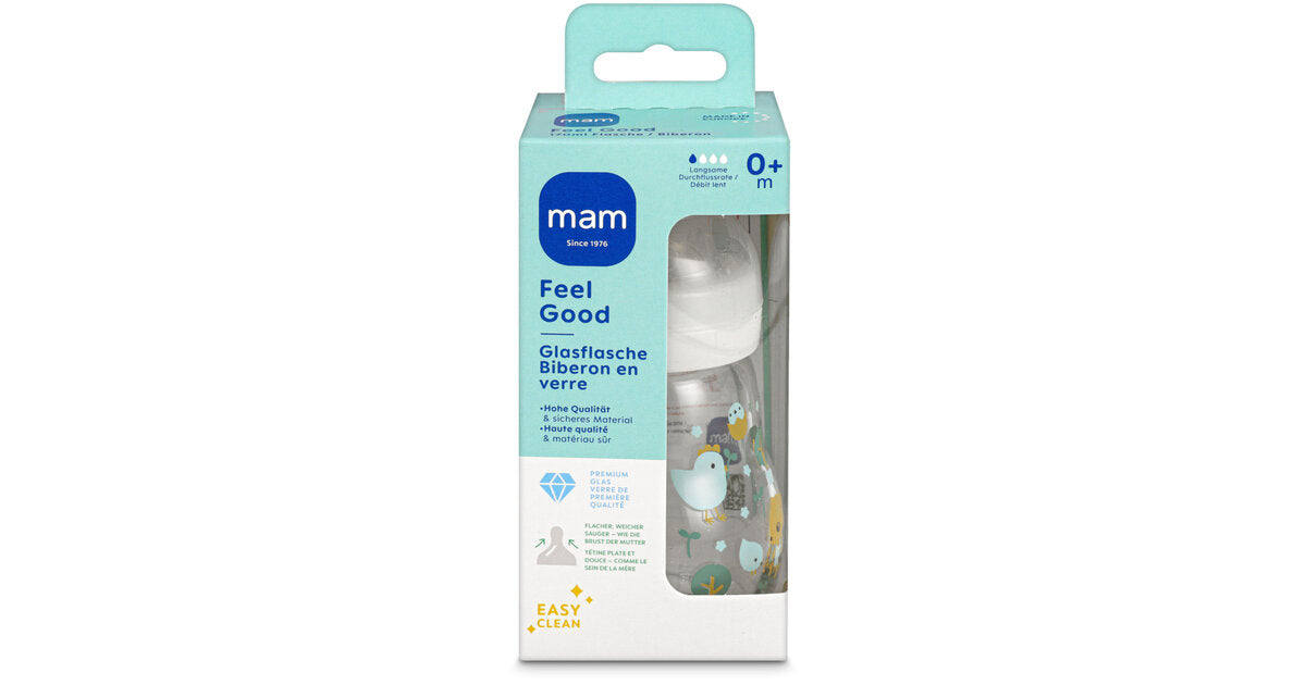 Mam Biberon Feel Good Vetro 0+m 170 ml