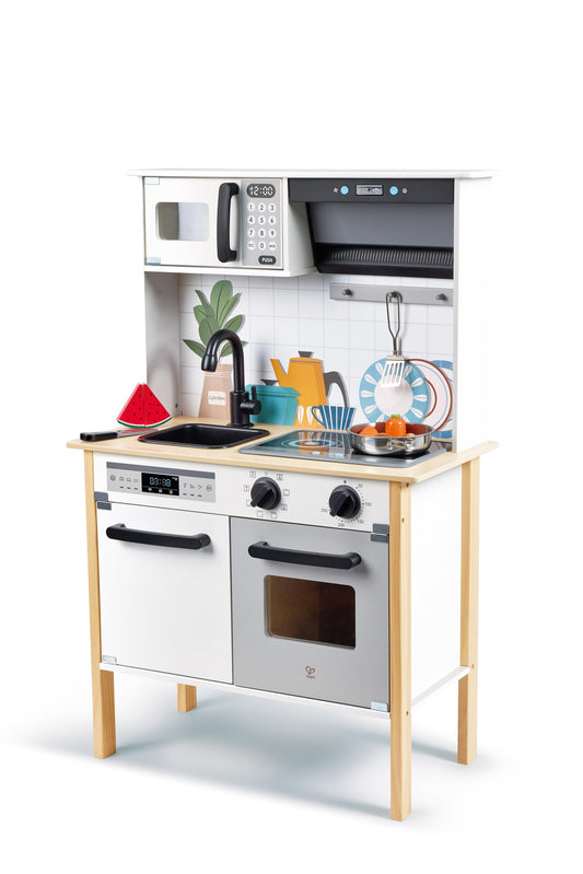 HAPE Cucina Smart Moderna in Legno con Luci e Suoni - E3216
