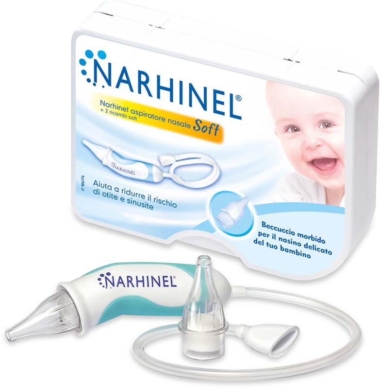 Narhinel Aspiratore Nasale + 2 ricambi Soft 0m+