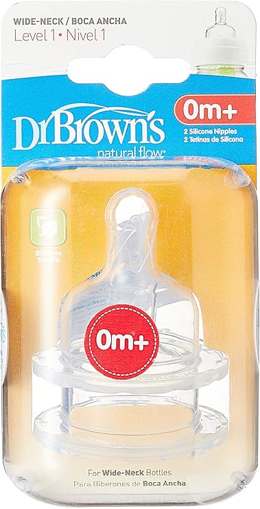 Dr Browns Tettarelle 2pz 0m+ in Silicone