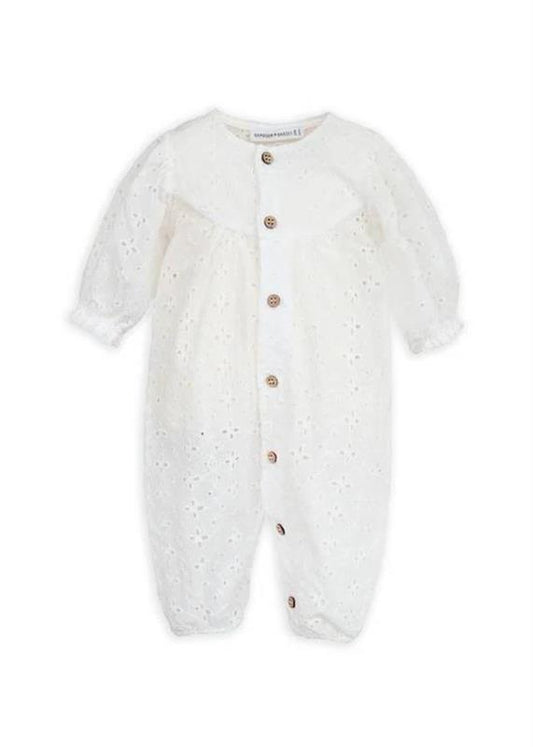Bamboom Tuta Bimba Offwhite in Bambù Organico