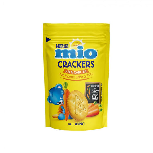 Nestlè Mio Crackers alla carota - da 1 anno - cotti in forno, senza sale aggiunto - 100 gr