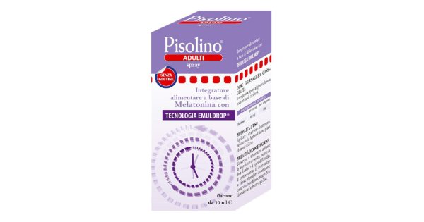 Pisolino Adulti Spray - Integratore alimentare a base di Melatonina con Tecnologia Emuldrop - 10 ml