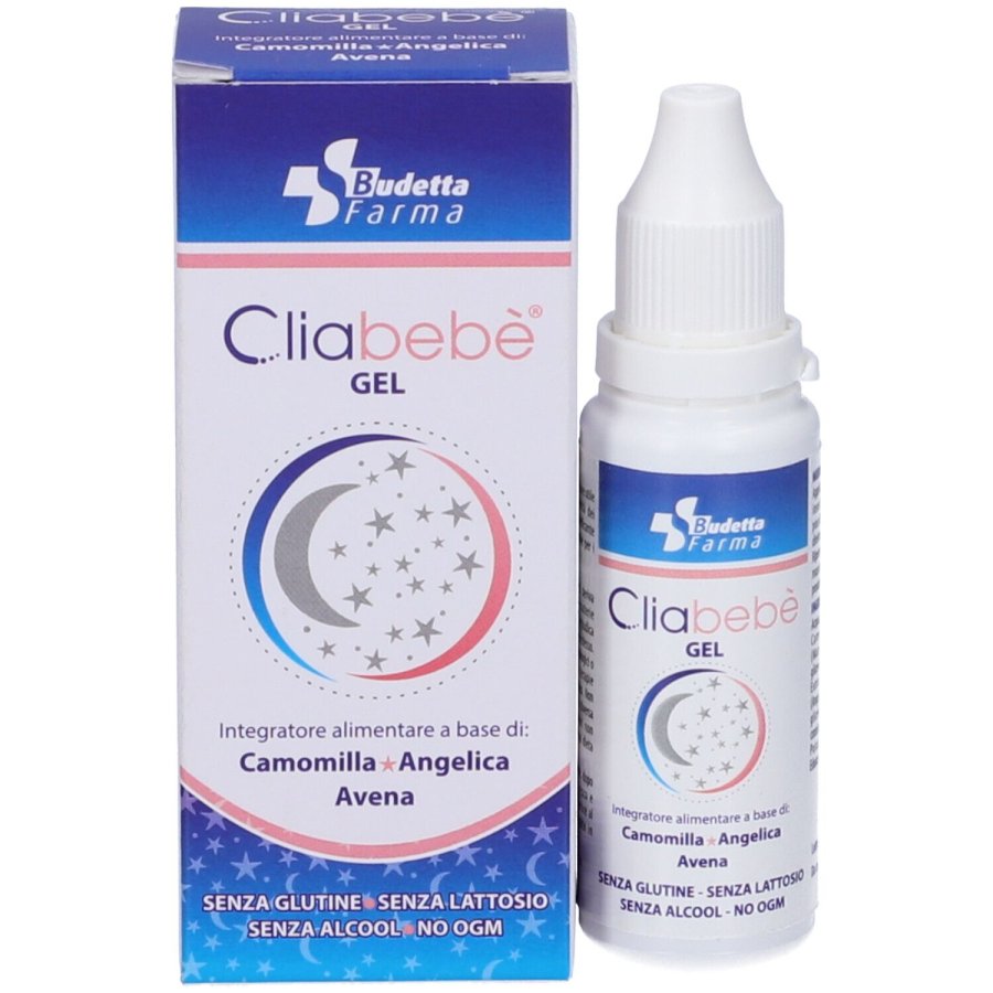 Cliabebè Budetta Farma Gel - Integratore alimentare a base di Camomilla - Angelica - Avena - 30 ml