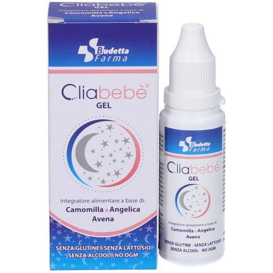 Cliabebè Budetta Farma Gel - Integratore alimentare a base di Camomilla - Angelica - Avena - 30 ml