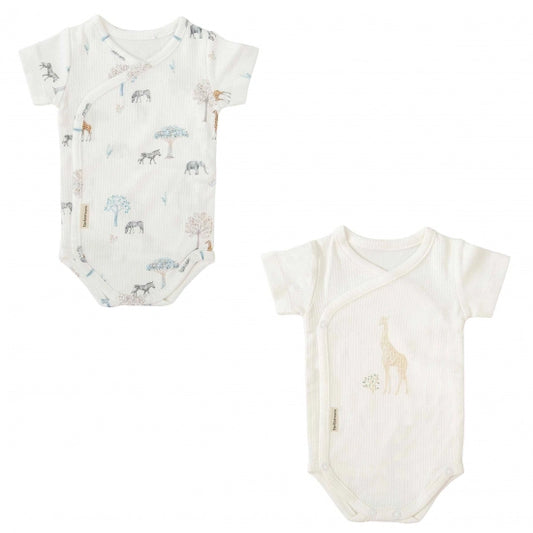 Bimbidreams 2 Body manica corta 0-1 mese Tanzania in bambù 50% e Cotone 50%