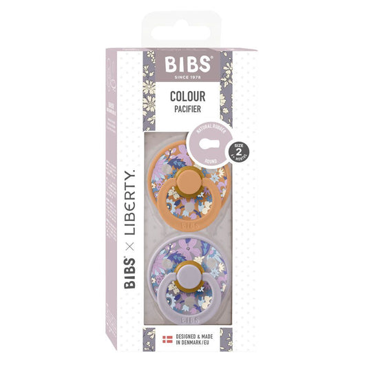 Bibs - Succhietti 2pz Colour Pacifier - Misura 2 (6m+) Tettarelle in caucciù