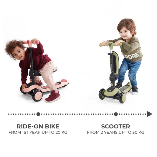 KinderKraft Monopattino Halley Scooter Stone White