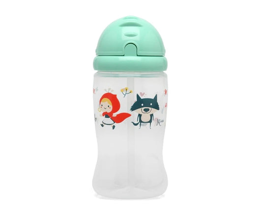 Kiokids bottiglia in plastica 350 ml 6+ mesi colore verde