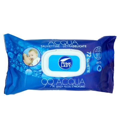 Piuma Lady - Salviettine baby 99% acqua 72pz