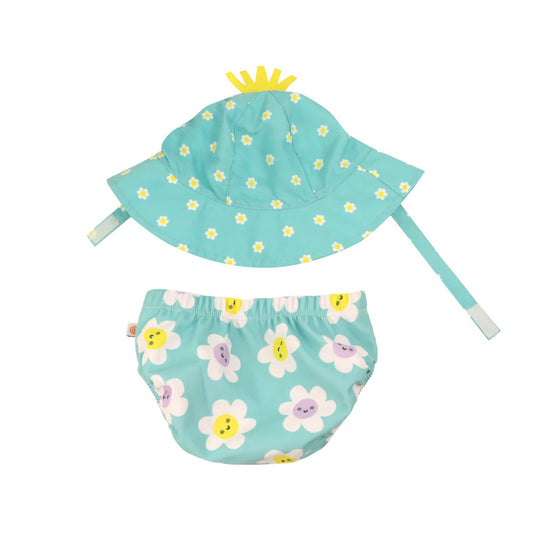Zoocchini - Costume contenitivo + Cappello UPF 50+