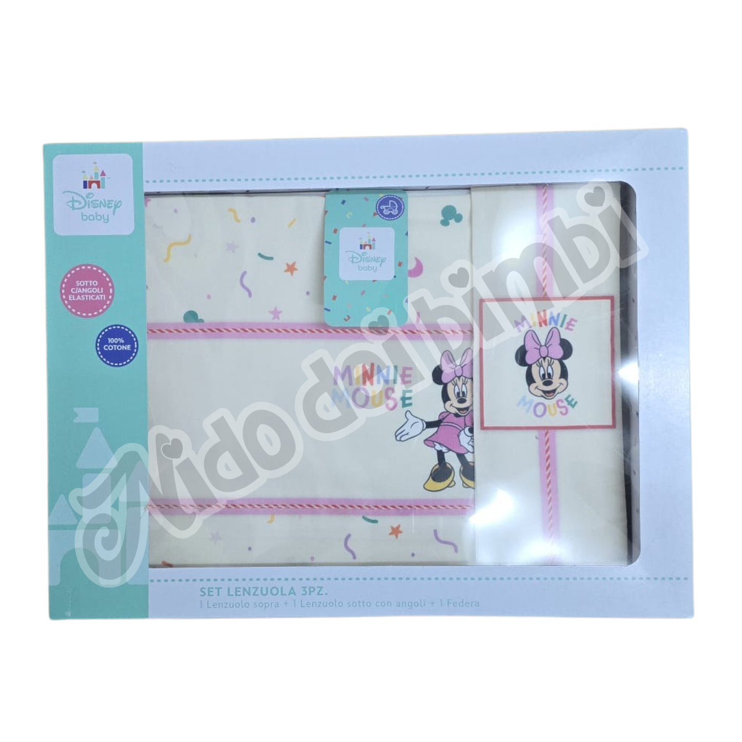 Disney Baby Set Lenzuola per Culla Minnie 3 pz