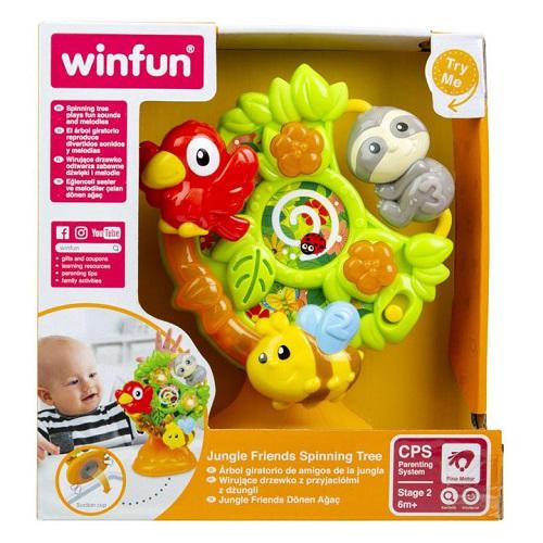 Winfun Albero Amici della Giungla - Gioco Luci e suoni con ventosa 6m+