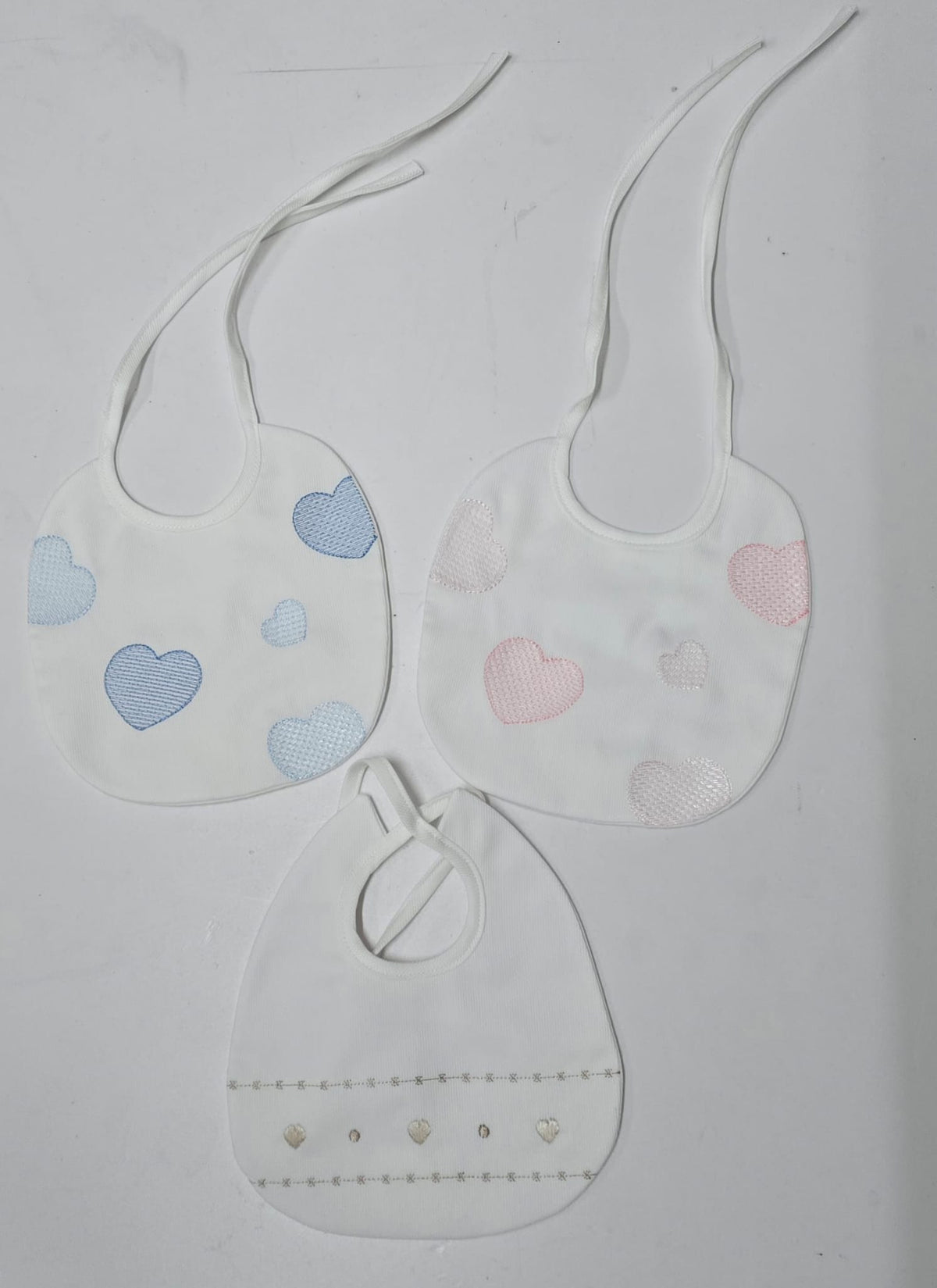 Bavetta con Cuoricini - 100% Cotone - Made in Italy