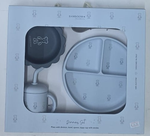 Bamboom Set Pappa Dinner Set in Silicone 4 pz