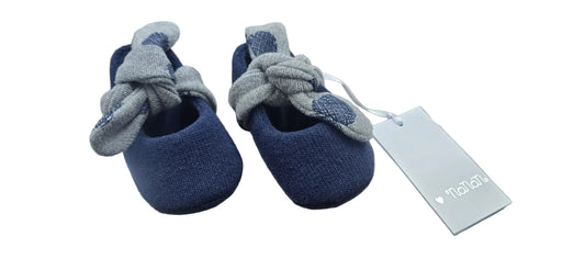 OFFERTA Nanan Ballerina Blu con nodo Pois - Numero 18