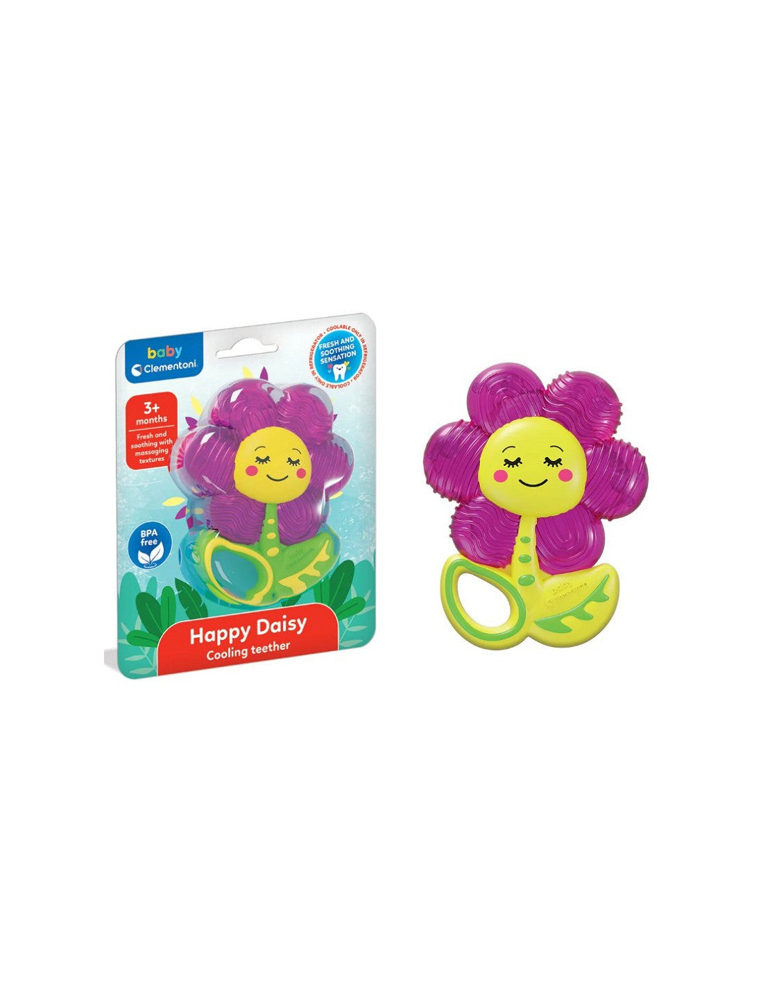 Clementoni Baby Happy Daisy Fiore Dentizione Refrigerante 3m+