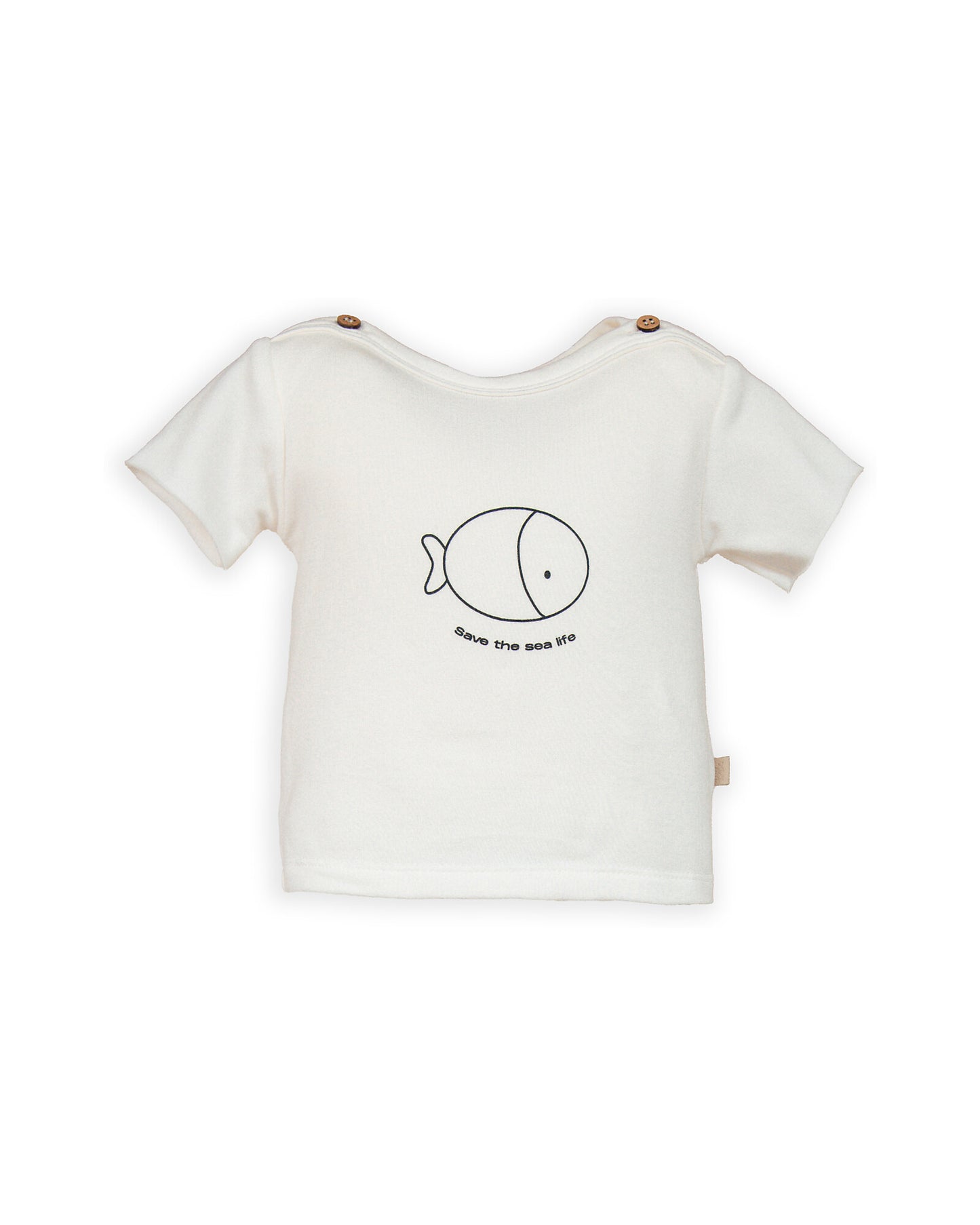 Bamboom T-shirt a maniche corte con stampa OFF WHITE 100% Bambù organico