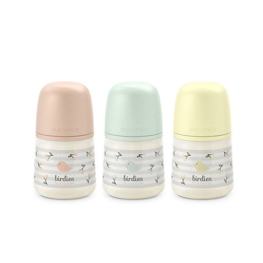 Suavinex Biberon S Flusso lento 150 ml con tettarella simmetrica SX Pro