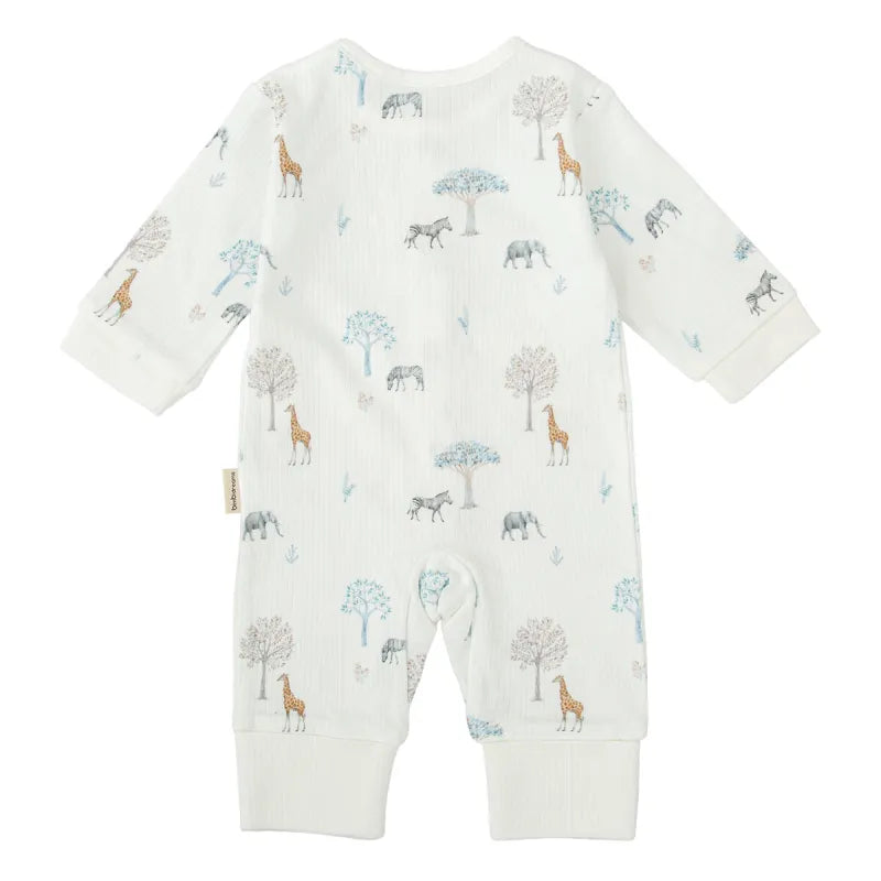 Bimbidreams Pigiama 1-3 mesi Tanzania bianco in Bambù 50% e Cotone 50%