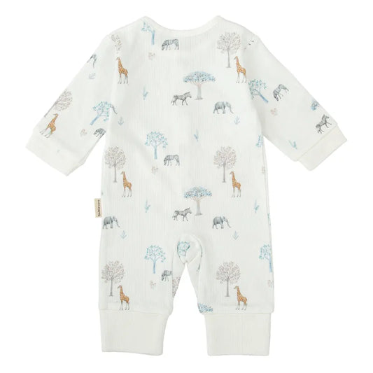 Bimbidreams Pigiama 1-3 mesi Tanzania bianco in Bambù 50% e Cotone 50%