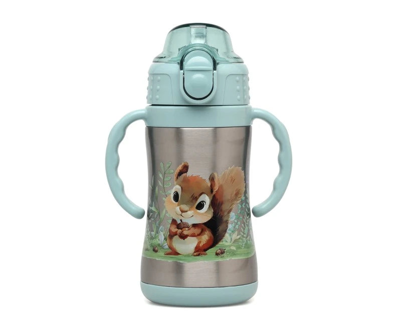 Kiokids Borraccia Tazza Thermos apprendimento con manici 280ml