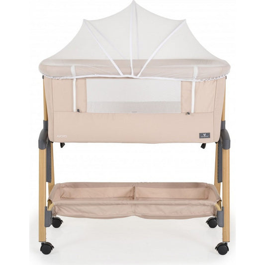 Cangaroo Culla Adoro Baby Crib Fiancoletto - Altezza regolabile, materasso, zanzariera e ruote