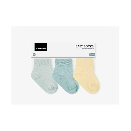Kikkaboo Set 3 paia di calzini neonato - taglia unica - 100% Cotone
