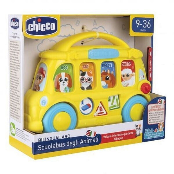 Chicco Gioco Scuolabus degli Animali Bilingua Ita-Ing 9-36 mesi