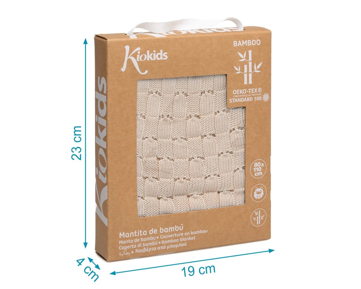 Kiokids Coperta di Bambù 80x110cm